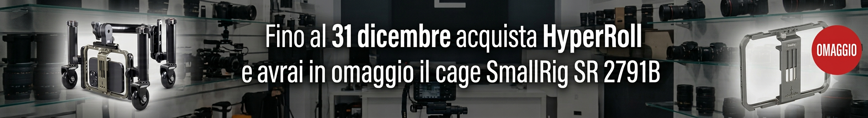 Promo HyperRoll cage Smallrig in omaggio